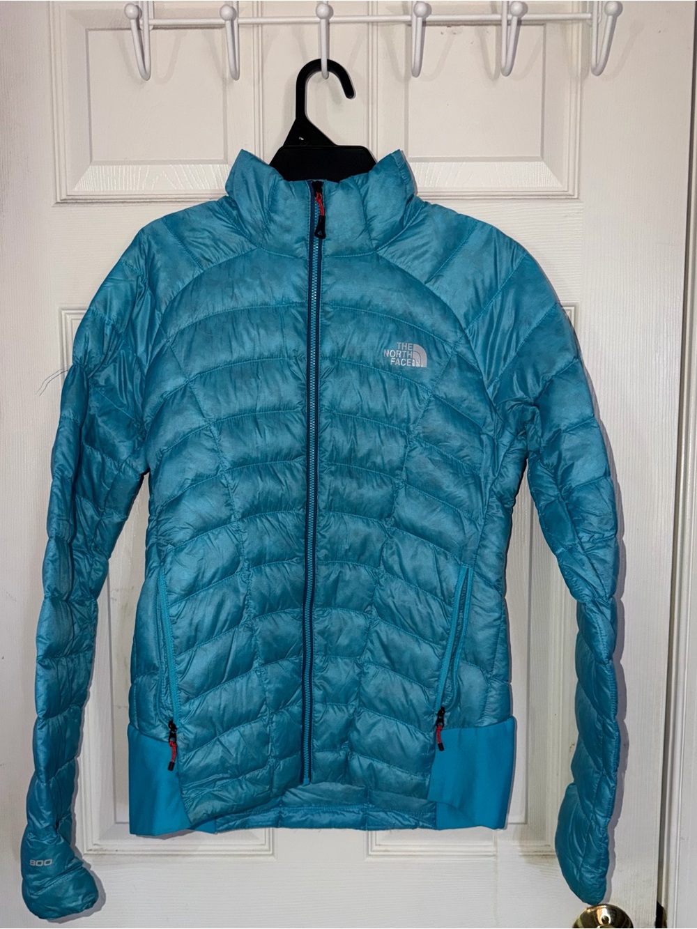 The North Face Women's Teal Blue Puffy Down Jacket